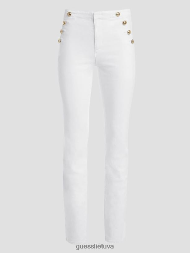 moterys GUESS 6NLN78 drabužiai optika balta lula tiesūs džinsai