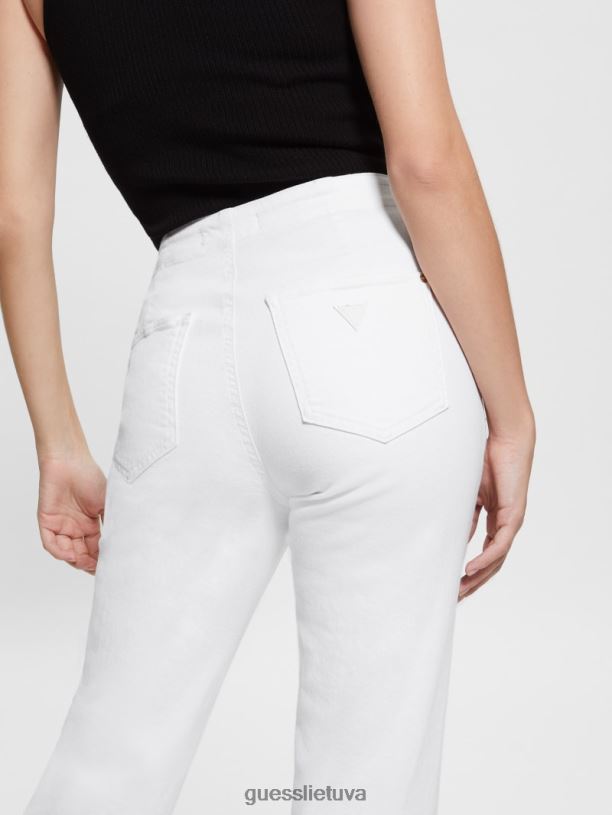 moterys GUESS 6NLN78 drabužiai optika balta lula tiesūs džinsai