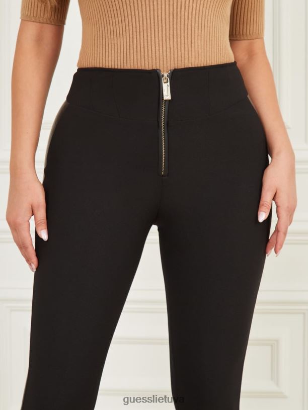 moterys GUESS 6NLN2117 drabužiai juodas mirta pant