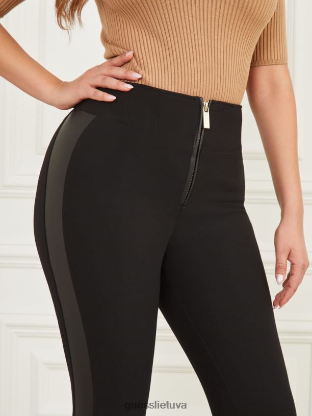 moterys GUESS 6NLN2117 drabužiai juodas mirta pant