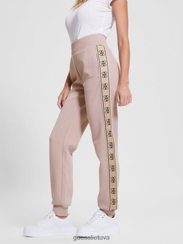 moterys GUESS 6NLN2180 drabužiai prabangi taupe ekologiškos britney bėgikės