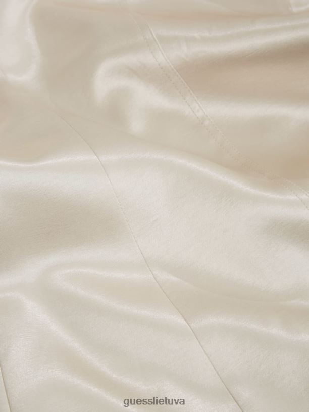 moterys GUESS 6NLN2237 drabužiai perlinė austrė brisilda satino kelnes