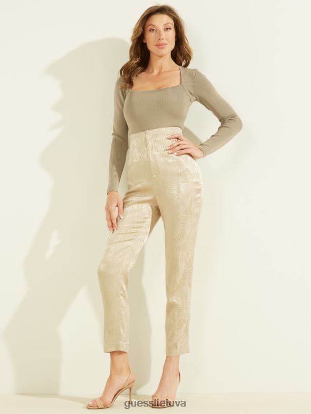 moterys GUESS 6NLN2315 drabužiai cemento veridiana kelnes