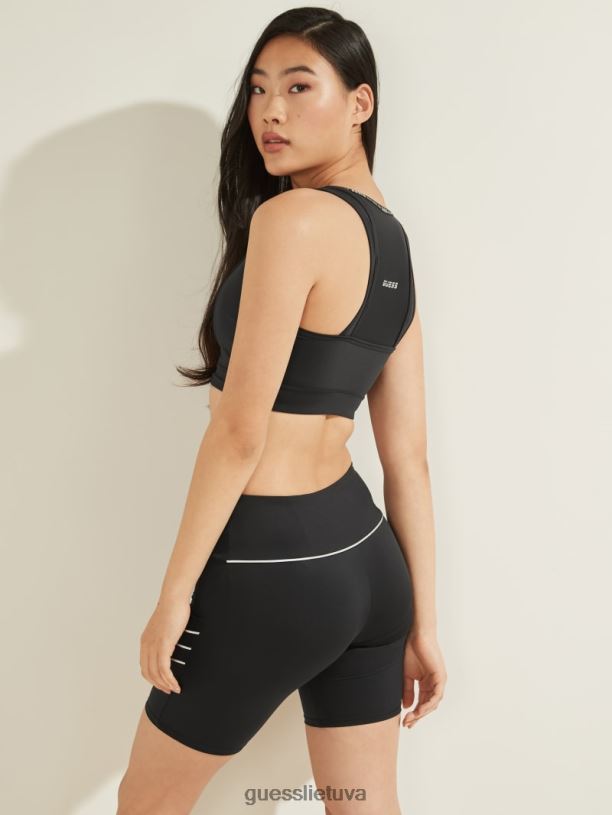 moterys GUESS 6NLN2493 drabužiai juodas dalia aktyvi liemenėlė