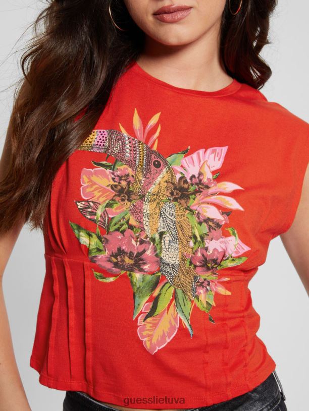 moterys GUESS 6NLN1021 drabužiai g539 tropinis korsetas