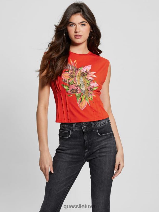 moterys GUESS 6NLN1021 drabužiai g539 tropinis korsetas