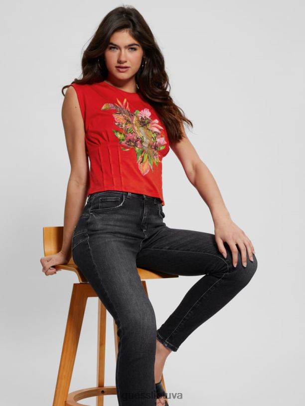 moterys GUESS 6NLN1021 drabužiai g539 tropinis korsetas