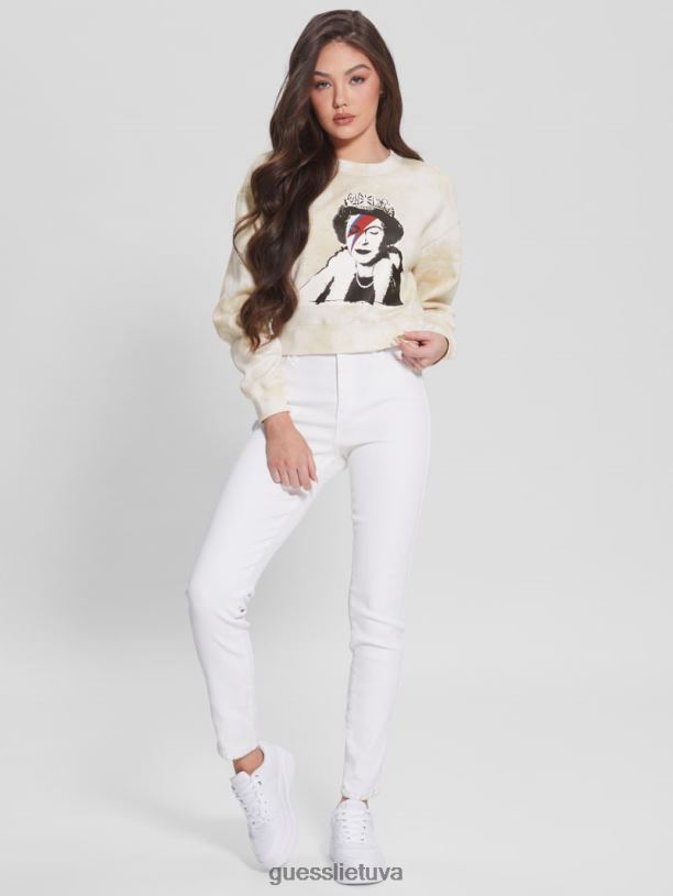 moterys GUESS 6NLN1322 drabužiai protingas akmuo karalienės kirptas megztinis