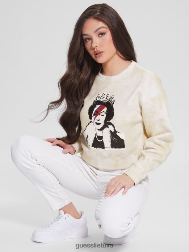 moterys GUESS 6NLN1322 drabužiai protingas akmuo karalienės kirptas megztinis