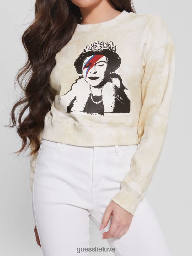 moterys GUESS 6NLN1322 drabužiai protingas akmuo karalienės kirptas megztinis