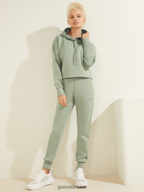 moterys GUESS 6NLN2501 drabužiai šalavijų žalia Eco allie scuba gobtuvas
