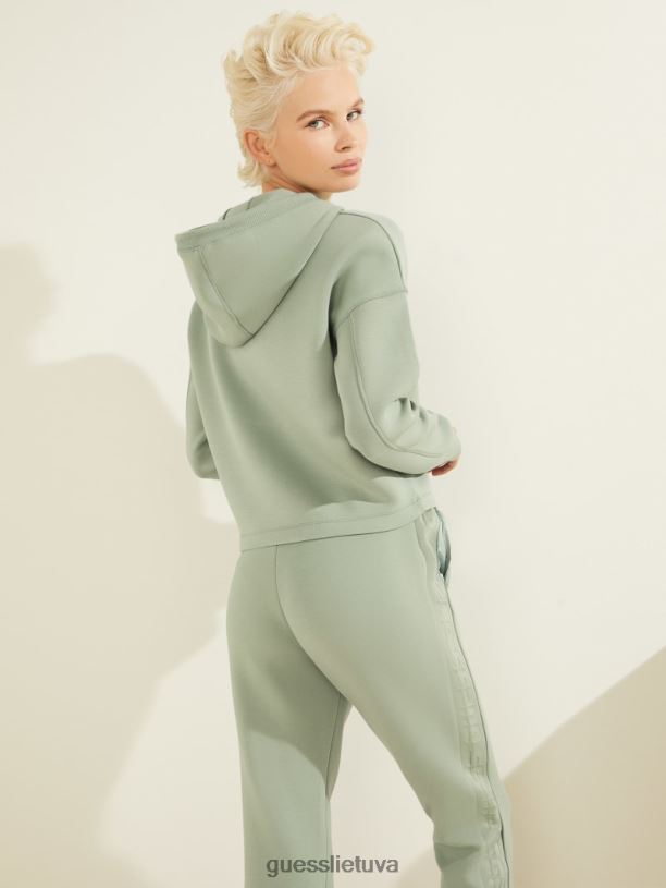 moterys GUESS 6NLN2501 drabužiai šalavijų žalia Eco allie scuba gobtuvas