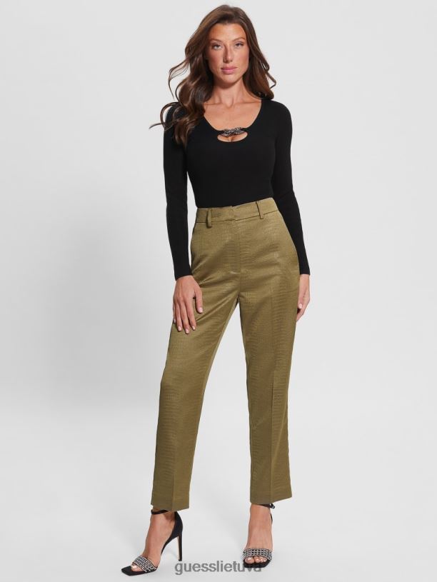 moterys GUESS 6NLN1651 drabužiai juodas eco bling ring umi bodis