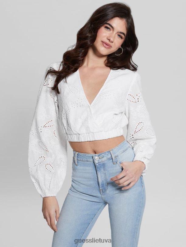 moterys GUESS 6NLN988 drabužiai visiškai baltas stella akutės viršus