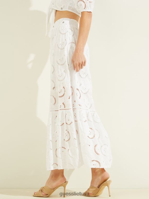 moterys GUESS 6NLN2381 drabužiai visiškai baltas smeraldos sijonas