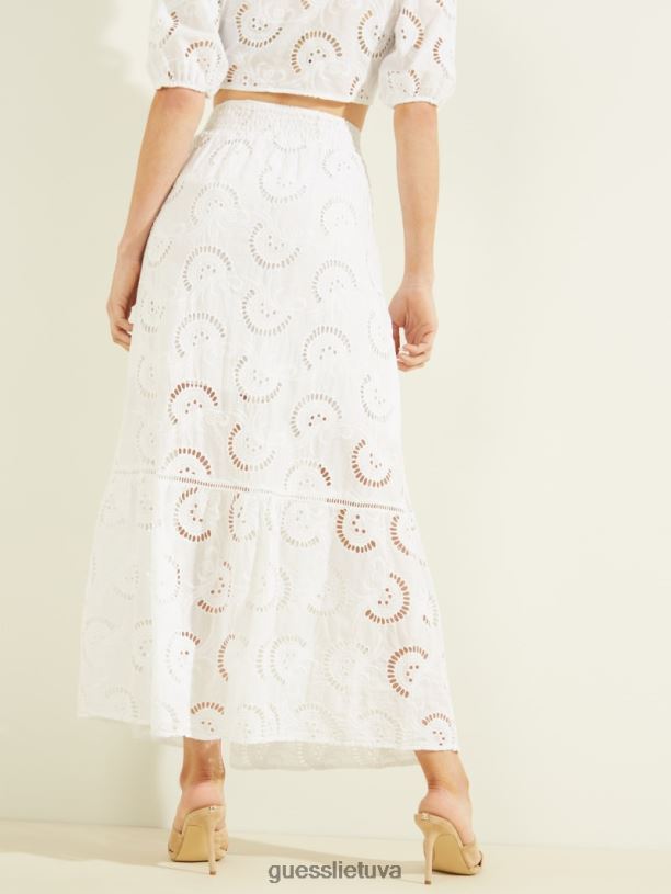 moterys GUESS 6NLN2381 drabužiai visiškai baltas smeraldos sijonas