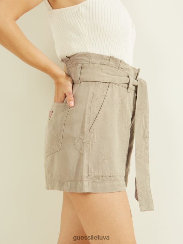 moterys GUESS 6NLN2178 drabužiai vasaros molis janna šortai