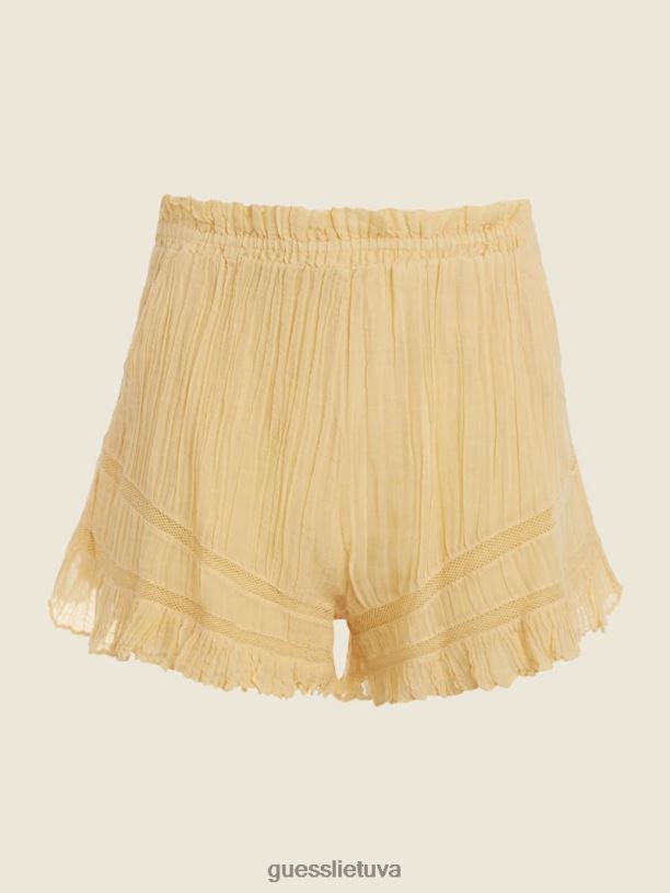 moterys GUESS 6NLN2247 drabužiai sviestas kukurūzų multi lęšiai šortai