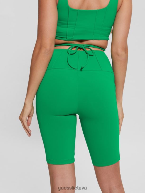 moterys GUESS 6NLN2249 drabužiai kaktusų žalia brigit baikerių šortai