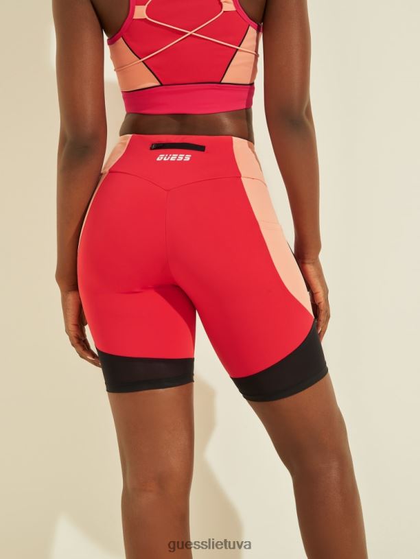moterys GUESS 6NLN2306 drabužiai fuksija dixie baikerių šortai