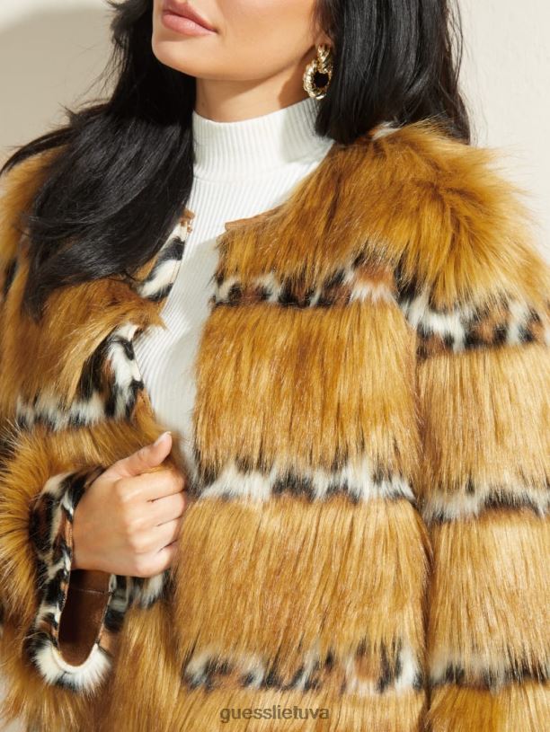 moterys GUESS 6NLN1898 drabužiai blizga macu pastovus paltas