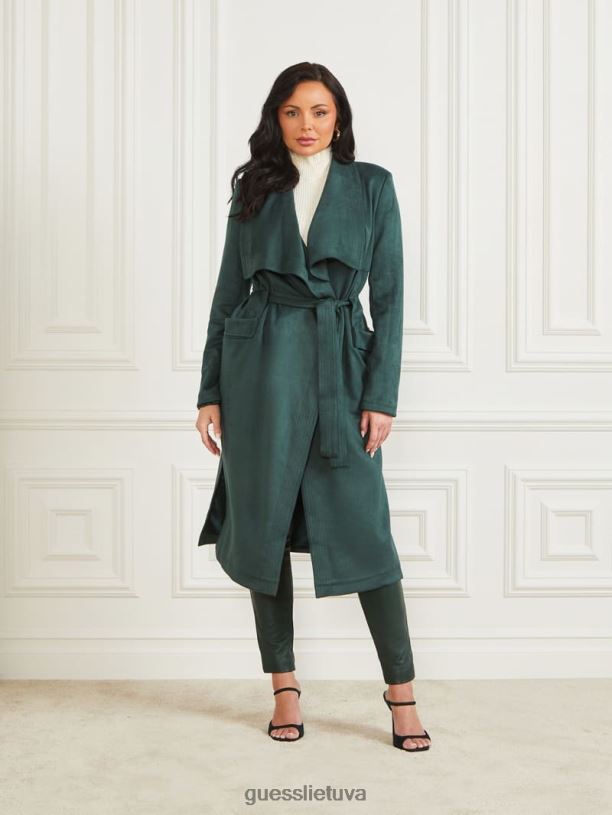 moterys GUESS 6NLN1967 drabužiai šenilinė žalia Hudsono priedanga