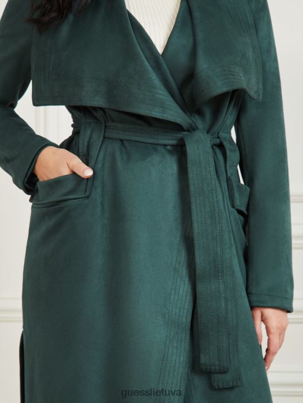 moterys GUESS 6NLN1967 drabužiai šenilinė žalia Hudsono priedanga