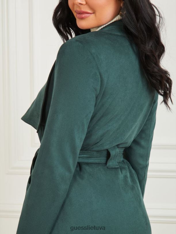 moterys GUESS 6NLN1967 drabužiai šenilinė žalia Hudsono priedanga