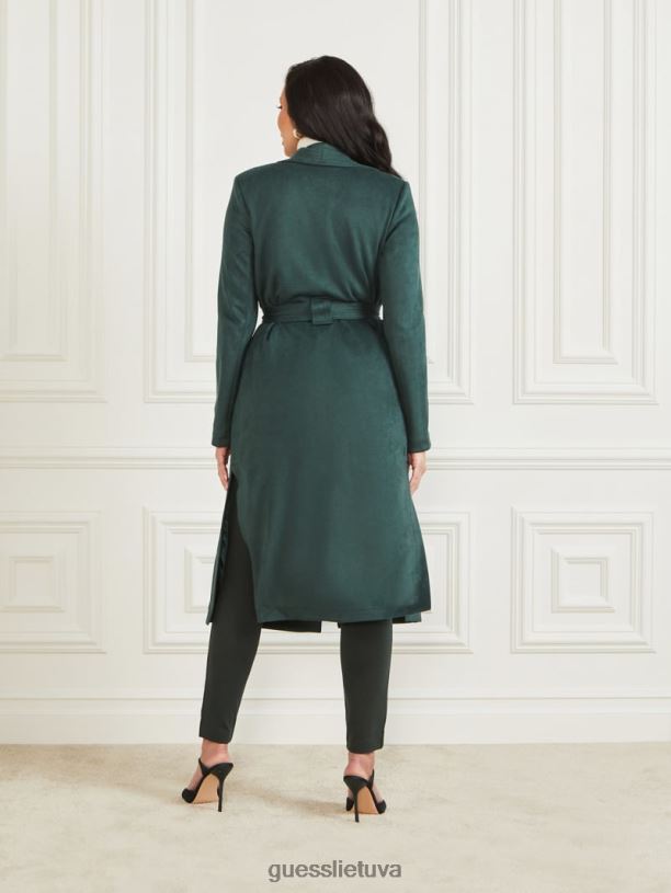 moterys GUESS 6NLN1967 drabužiai šenilinė žalia Hudsono priedanga