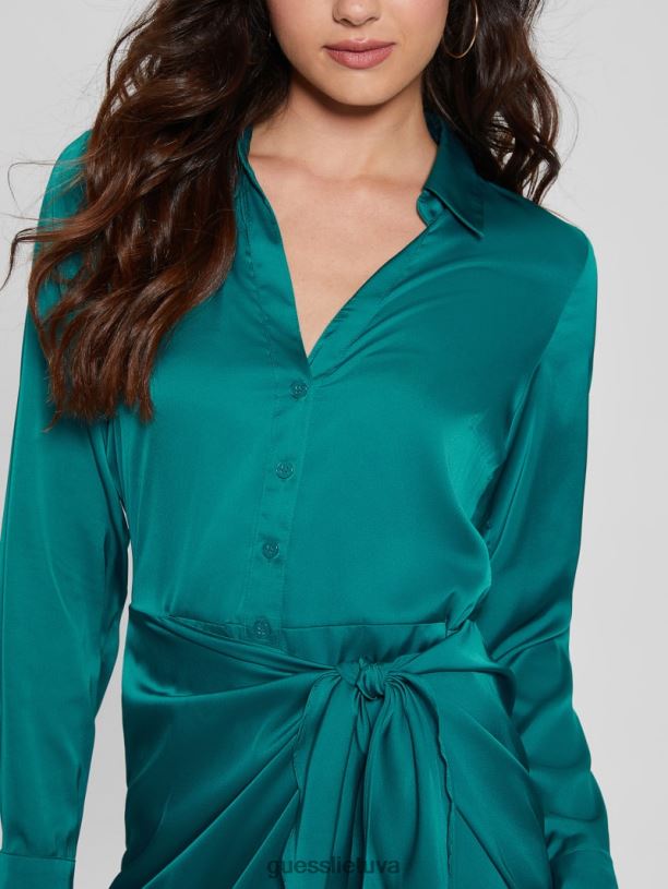 moterys GUESS 6NLN315 drabužiai kaprio ežeras Eco alya suknelė