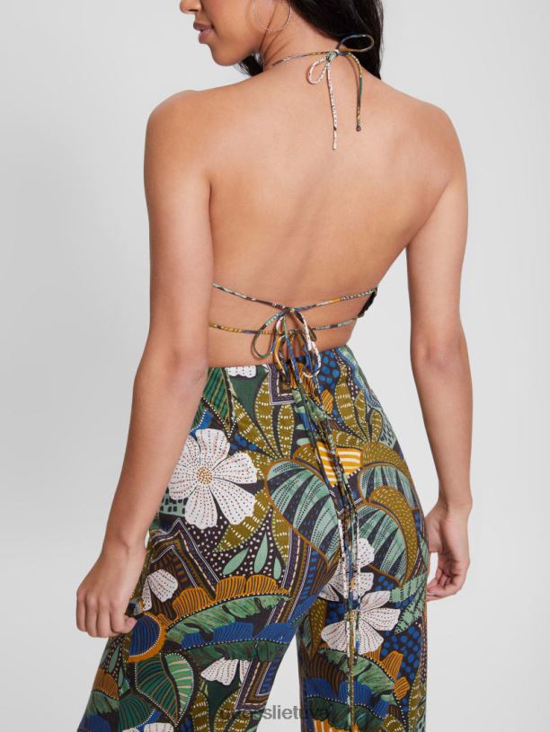 moterys GUESS 6NLN325 drabužiai atogrąžų keliautojas eco lori kombinezonas su atvira nugara