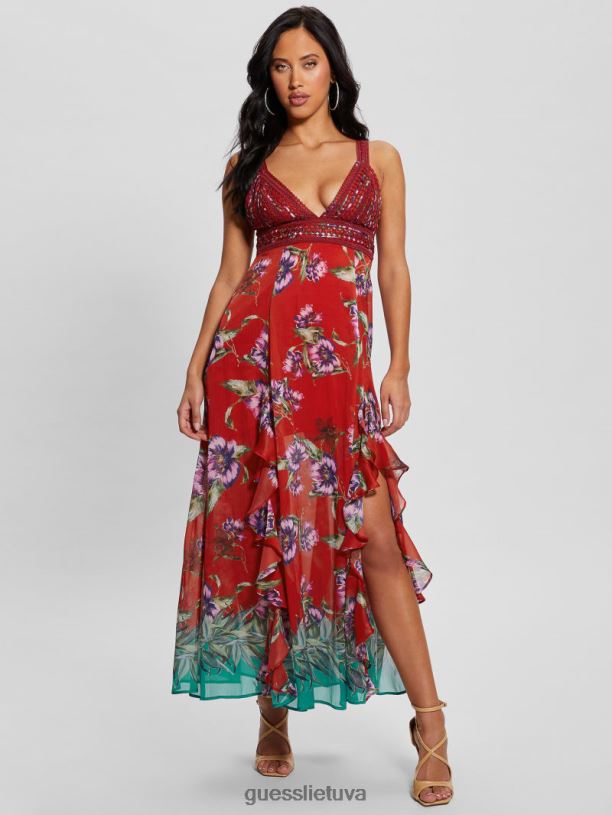 moterys GUESS 6NLN373 drabužiai terasos siena ekologinė serena suknelė