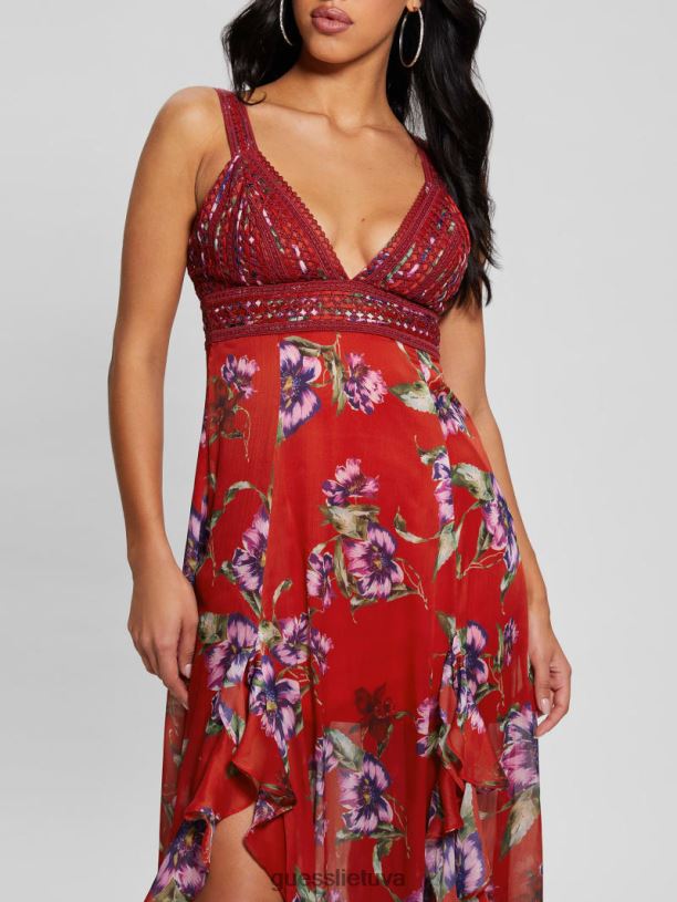 moterys GUESS 6NLN373 drabužiai terasos siena ekologinė serena suknelė