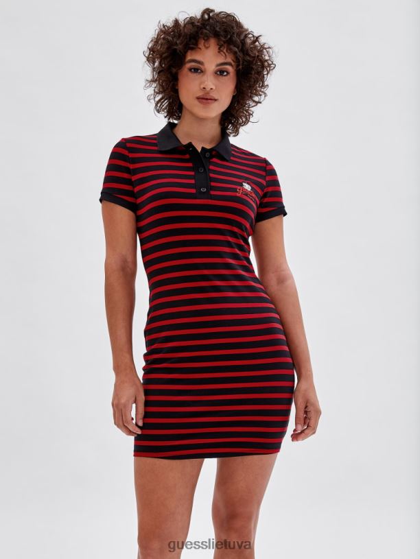moterys GUESS 6NLN389 drabužiai juodas multi originali x betty boop polo suknelė