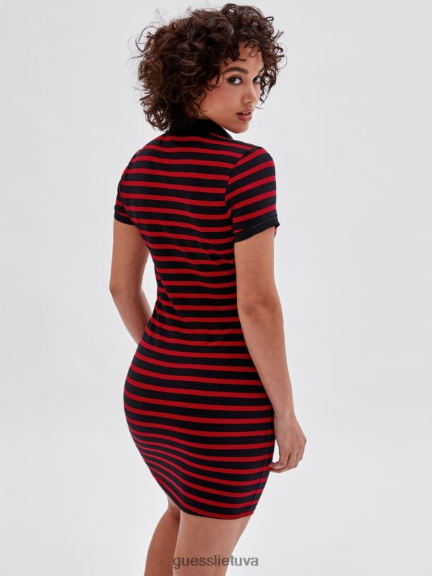 moterys GUESS 6NLN389 drabužiai juodas multi originali x betty boop polo suknelė