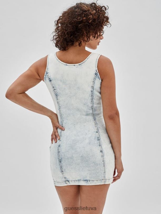 moterys GUESS 6NLN425 drabužiai lengvas sniego plovimas originali suknele su uztrauktuku