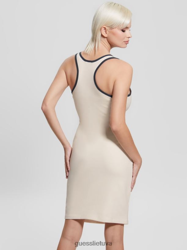 moterys GUESS 6NLN589 drabužiai subtiliai rožinė ekologinio ženklo aktyvi suknelė