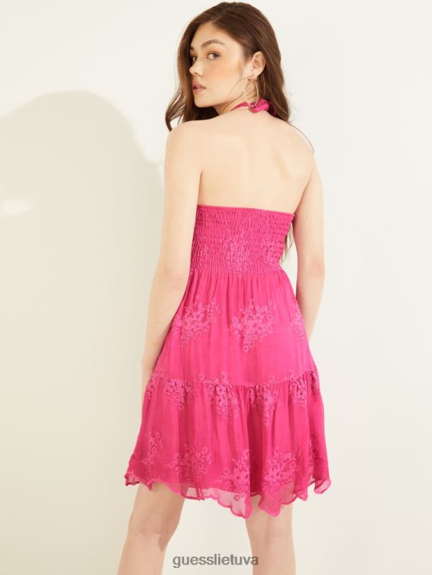 moterys GUESS 6NLN687 drabužiai purpurinis drakonas tulia suknele