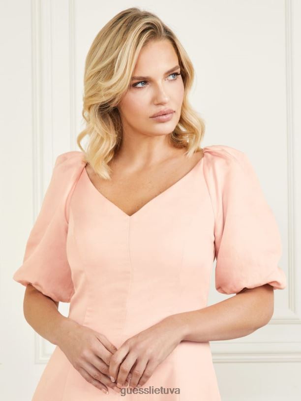 moterys GUESS 6NLN760 drabužiai hacienda rožė eko kalla suknele