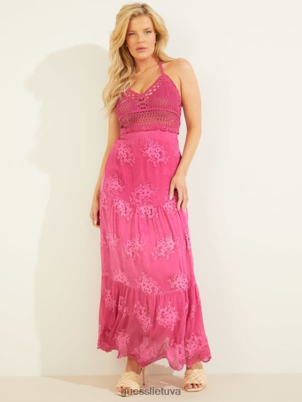 moterys GUESS 6NLN782 drabužiai purpurinis drakonas vanda suknele