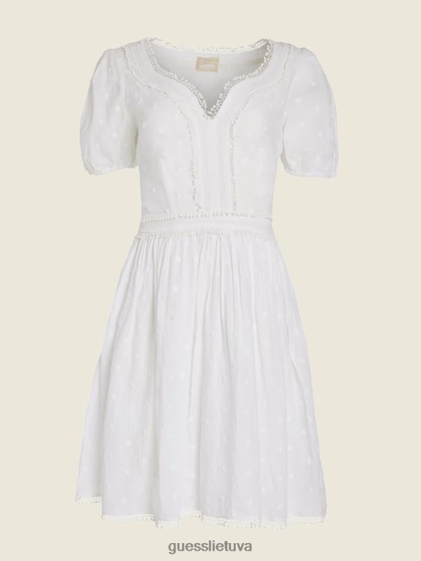 moterys GUESS 6NLN908 drabužiai visiškai baltas sofijos suknele