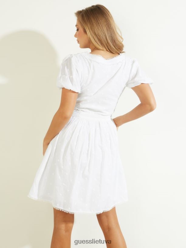moterys GUESS 6NLN908 drabužiai visiškai baltas sofijos suknele