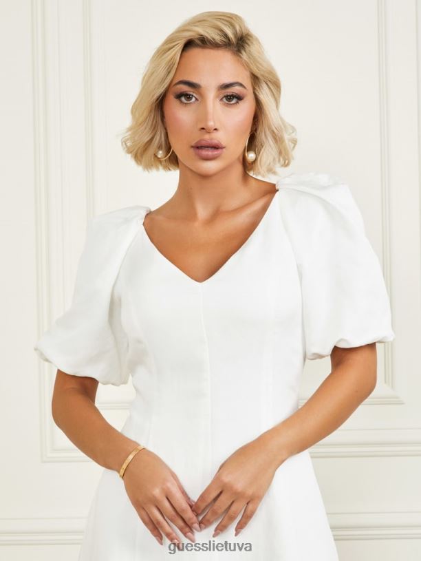 moterys GUESS 6NLN910 drabužiai blyškus perlas eko kalla suknele