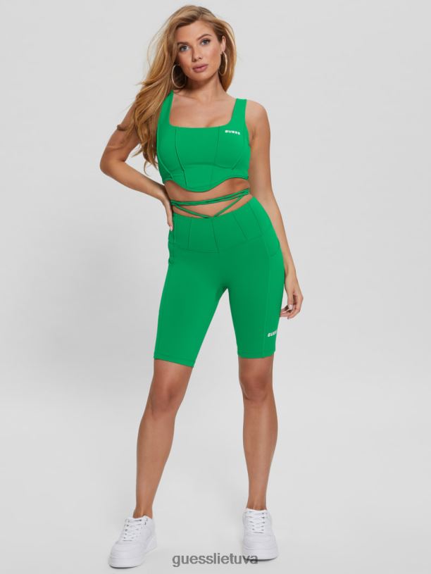 moterys GUESS 6NLN1088 drabužiai kaktusų žalia brigit aktyvus viršus