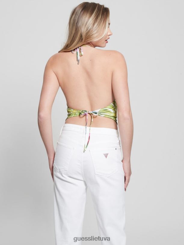 moterys GUESS 6NLN1106 drabužiai salos išgalvotas bushra margintas nosinės viršus