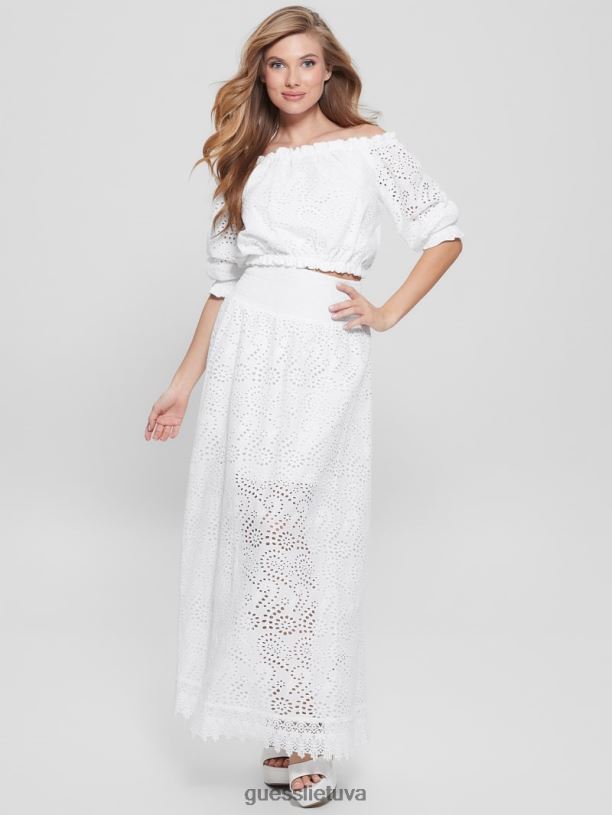 moterys GUESS 6NLN1158 drabužiai visiškai baltas rafa akutė iš peties