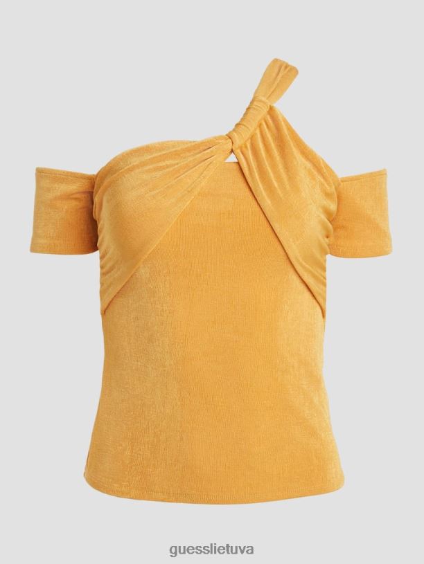 moterys GUESS 6NLN1261 drabužiai saulės akmuo malori susuktu dirželiu viršus