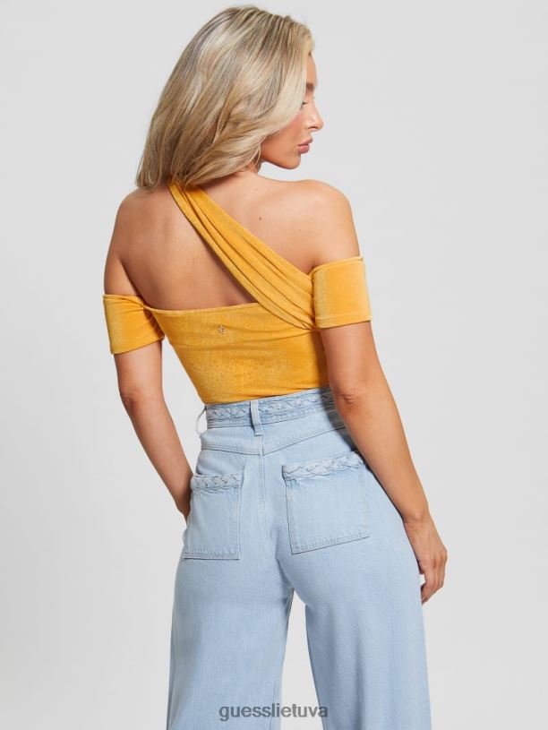 moterys GUESS 6NLN1261 drabužiai saulės akmuo malori susuktu dirželiu viršus