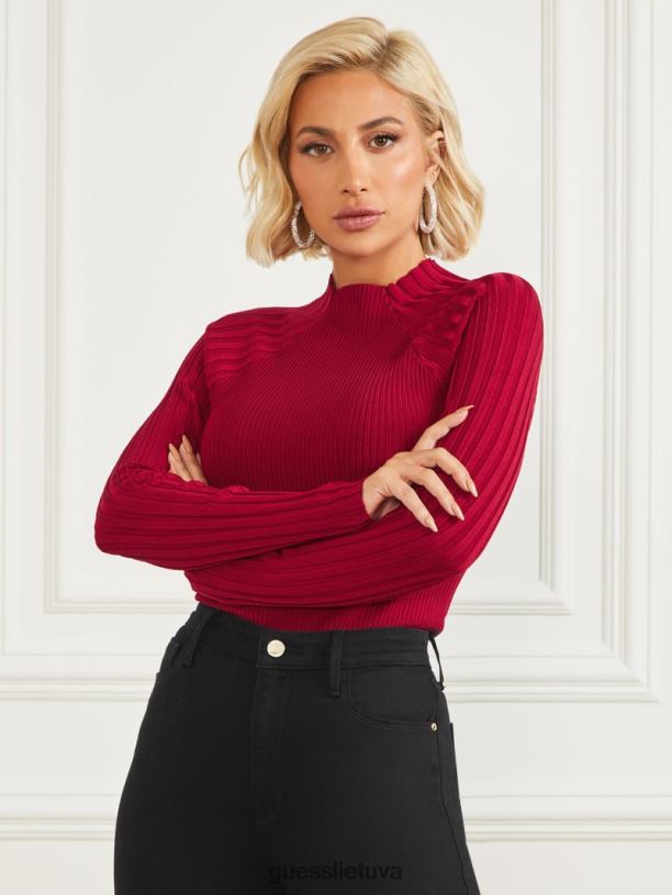 moterys GUESS 6NLN1273 drabužiai jubiliejus vision briaunotas megztinis