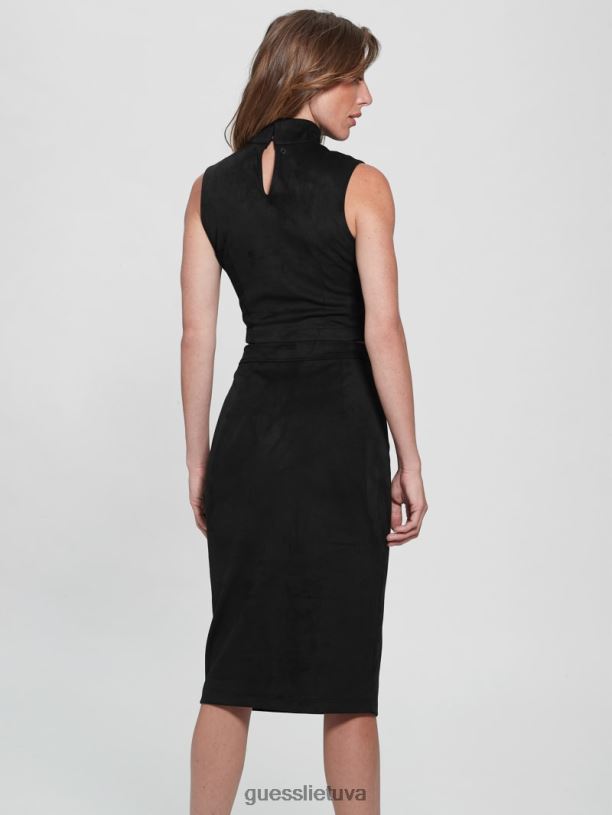 moterys GUESS 6NLN1391 drabužiai juodas micheline viršus